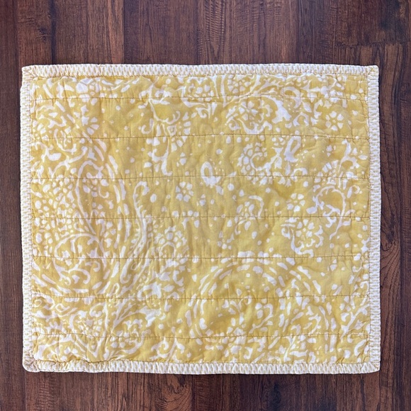 Threshold Citron Paisley Medallion Print Quilted Standard Pillow Sham - Picture 2 of 16